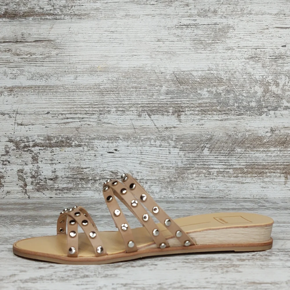 🟦NIB Dolce Vita Pinta Cafe Studded Strappy Slide Sandal - Picture 3 of 16